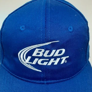Bud Light Hat Cap Blue Adjustable Strapback Anheuser Busch Baseball St Louis - Picture 1 of 4