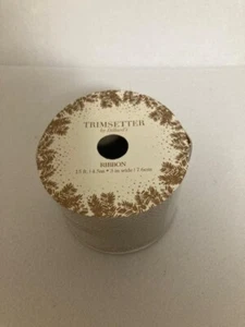Trimmersetter by Dillards - Ribbon - Gold & Silver - 3" Wide X 15 Ft - New - Picture 1 of 3