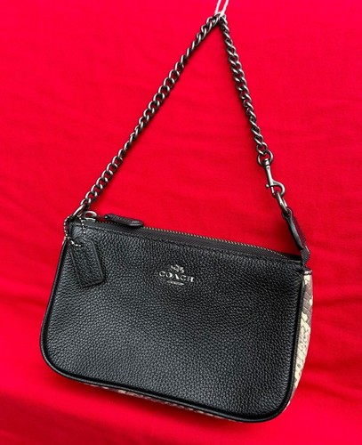 Bracciale Coach NOLITA 19 us intime ottimeioni cond nerotoli c eelle pe dirpente serpe pelleata goffra