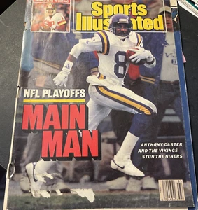 Sports Illustrated January 18, 1988 Minnesota Vikings Anthony Carter - Picture 1 of 3