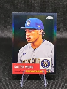 KOLTEN WONG 2022 Topps Chrome Platinum Anniversary BLACK REFRACTOR 02/10 #209 - Picture 1 of 3