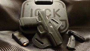 LEATHER HOLSTER FOR GLOCK 17, 19, 22, 23, 31 - Picture 1 of 2