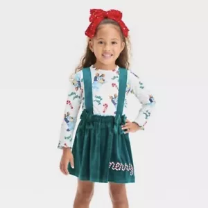 Bluey Christmas 2pc Long Sleeve Top and Skirt Set Size 3T NEW - Picture 1 of 7