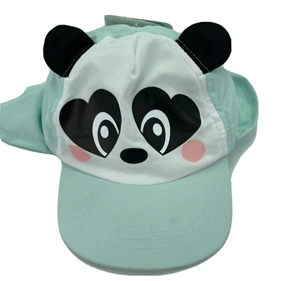 Toddler Sun Protection Hat Panda UPF 50+ with Flap Brim Stretch Back Packable - Image 1 of 4