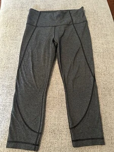 Athleta Grey Cropped Leggings Size Small Super Soft - Picture 1 of 5