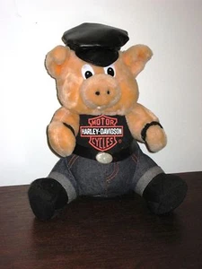 Harley Davidson Plush Pig 11" HD Motocicletas Coleccionables Play-by-Play - Imagen 1 de 5