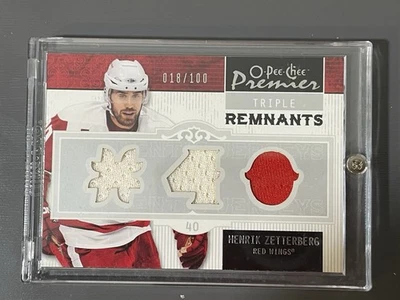 2008-09 O-Pee-Chee Premier Premier Remnants Henrik Zetterberg - Image 1 of 2