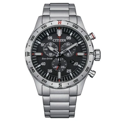 Citizen Orologio Uomo Eco drive OF Outdoor Crono 43mm Quadrante Nero AT2520-89E - Immagine 1 di 4