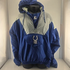 Chaqueta de Colección Indianapolis Colts Para Hombres Grande NFL Fútbol Starter Pullover Años 90 - Imagen 1 de 8