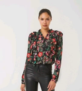 Misa Astrid geblümte Langarm Bluse S - Bild 1 von 10