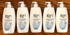 5 Pack Keri Daily Dry Skin Moisture Therapy Original Body Lotion Aloe 20 Oz Pump - Picture 1 of 10