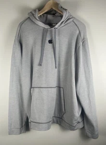Apple Mac Center Logo Employee Hoodie Sweatshirt Size XL Light Gray - Picture 1 of 8