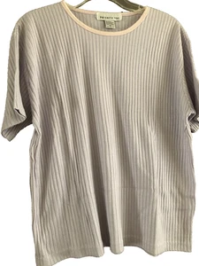 Vintage Damengröße 2X Kurzarm Viskose Poly Baumwolle Oberteil Brustumfang 24" & 24" lang - Bild 1 von 3