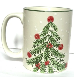 Erma Holiday Mug Ceramic Stoneware Spectrum Designz 18oz Christmas Tree - Picture 1 of 3