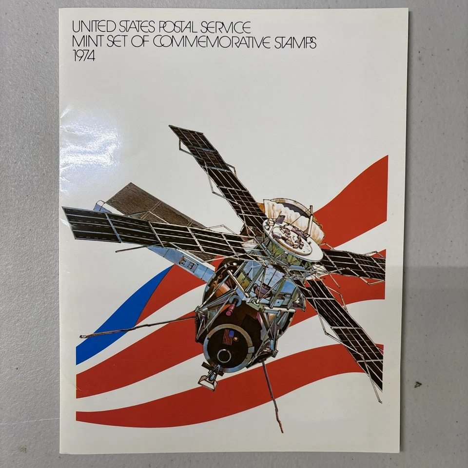 USPS MINT SET US Stamps 1974 COMMEMORATIVE Post OFFICE Collection Philatelist - Image 1 of 4