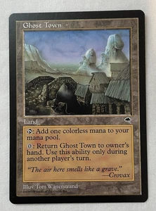 1 x Ghost Town - Tempest - MTG - Magic the Gathering - LP - Picture 1 of 2