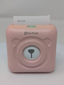 PeriPage Mini A6 Printer Wireless Portable Thermal Bluetooth Photo Pink - TESTED - Picture 1 of 8