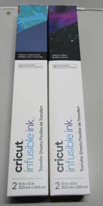 cricut infusible ink transfer sheets lot of 2 Galaxy and Tropical Floral NIP - Picture 1 of 3
