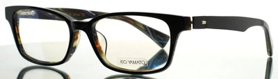 Kio Yamato KP-123 04 Schwarz Herren Rechteckig Vollrand Brille 52-17-134 B:34 - Bild 1 von 4