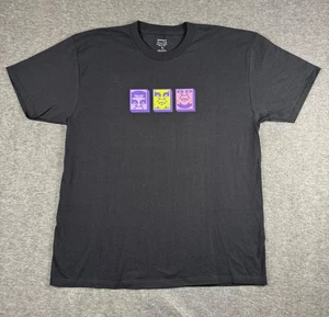 Obey Shirt Mens XL Black Icon Faces Graphic Streetwear Skate Tee Crewneck Urban - Picture 1 of 6