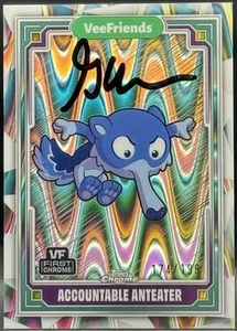 2025 Topps Chrome Vee Friends Accountable Anteater Raywave /199 Gary Auto PROOF - Picture 1 of 2