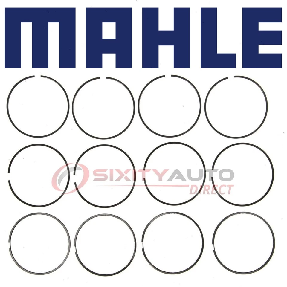 MAHLE Engine Piston Ring Set for 2014-2017 Toyota Corolla 1.8L L4 - Cylinder ux Foto 1 de 4