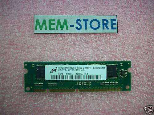 Memoria MEM1700-64D 64 MB de 100 pines para Cisco 1700 aprobada Foto 1 de 1