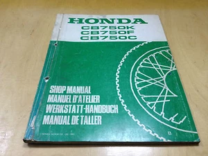 Manual De Taller / Manual Suplementario CB 750 K,F,C -(B) (RC01) (1981) - Imagen 1 de 1