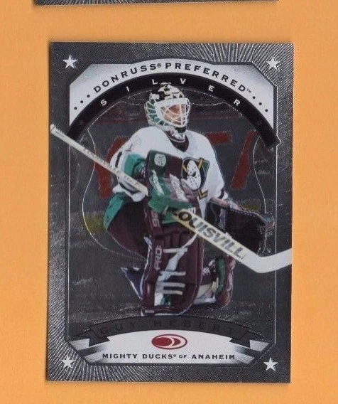 1997-98 Donruss Preferred SILVER # 129 Guy Hebert ANAHEIM DUCKS GOALIE - Image 1 of 3