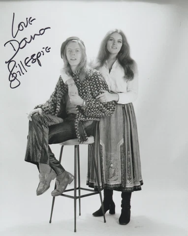 Dana Gillespie Signed 8x10 Photo with David Bowie 1971 by Michael Stroud  -  238 Cover