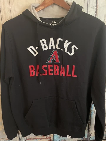 Men's Fanatics Black MLB Arizona Diamondbacks Embroidered Letters Hoodie Medium Cover