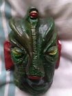 Dr Who Silurian Face MADE FROM PLASTER , PAINTED THEN VARNISHED. VERY RARE.