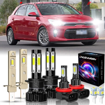 Combo faros LED altos bajos antiniebla 6000K para Kia Sedona 2006-2006 Foto 1 de 4