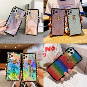 Luxury Bling Glitter Marble Flowers Case for iPhone 12 11 Pro Max XR 67 8 - Picture 1 of 23