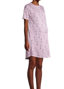 NEW Jaclyn Maternity Lightweight PINK Sleepshirt DALMATION PRINT SIZE S - Picture 1 of 2