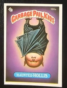 1986 TOPPS Garbage Pail Kids GPK OS5 NON DIE-CUT ERROR Haunted Hollis #180A NM - Picture 1 of 3