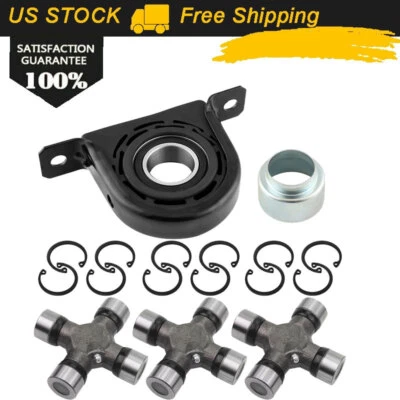 Drive Shaft Center Support Bearing + U Joint For 2007 08-2014 2015 Nissan Titan - Imagem 1 de 4