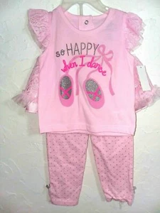 Traje superior (pantalones de falda) - talla bebé ""12" meses ""rosa"" - 2 piezas pantalones falda - Imagen 1 de 2