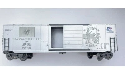 O K-Line Box Car Train Massachusetts Classic Commemorative Quoter K765-7426. - Image 1 of 4