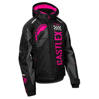 Chaqueta de moto de nieve Castle X Strike G5 para mujer - rosa Glo/carbón/plateado Foto 1 de 2