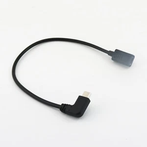 1x USB 3.1 Type-C Male Right Angled to 3.1 Type-C Female Jack Adapter Data Cable - Picture 1 of 7