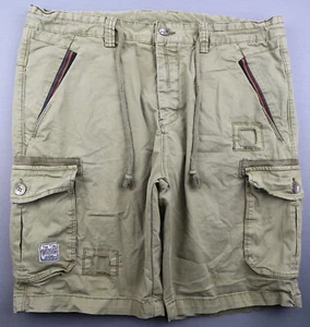 Men's The Tide Supmdns Streetwear Cargo Shorts Brown Stretch Size 35  - Picture 1 of 7