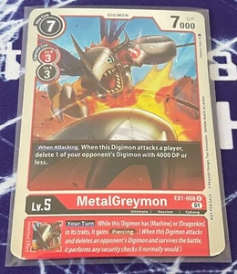 MetalGreymon EX1-008 R Alt Art Premium Deck Set Lucky Pack Digimon TCG - Picture 1 of 1