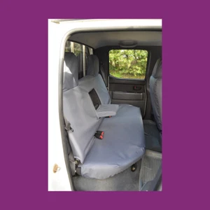 Fundas de asiento traseras traseras grises impermeables para Ford Ranger 2006-2011 doble cabina - Imagen 1 de 2