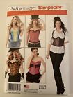 Simplicity 1345 Misses Corsets & Shrug Sewing Pattern Steampunk Costume 14-22