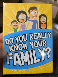DO YOU KNOW YOUR FAMILY ? Fun Family Trivia Card Game SEALED 2022 - Picture 1 of 8