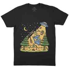 Alien Abduction Mens T-Shirt Nature Skull UFO Camping Tent Travel P854
