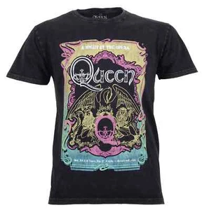 Camiseta Oficial Queen Una Noche en la Gira de Ópera 1976 Camiseta Premium Lavada a Piedra NUEVA - Imagen 1 de 7