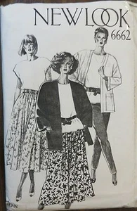 New Look sewing pattern no. 6662 ladies suits & pants size 6-18 unused - Picture 1 of 3