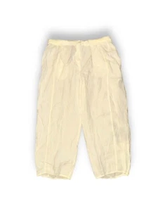 CANNISSE Linen Barrel-Leg Poete Pants w Pockets in White, size 4 - Picture 1 of 7